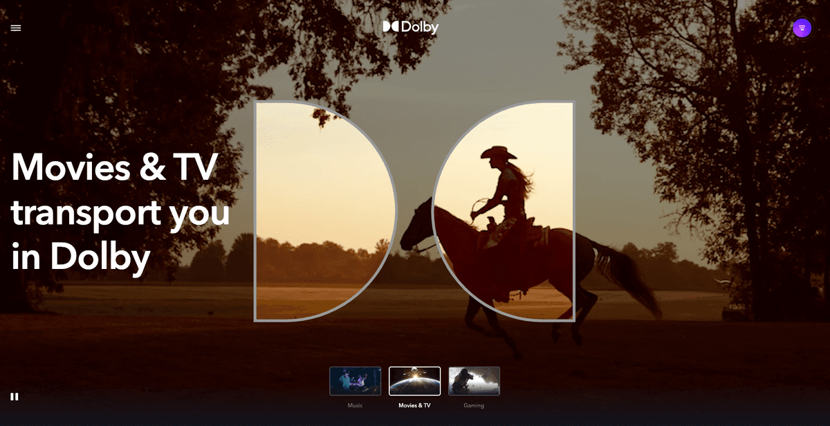 Dolby Website
